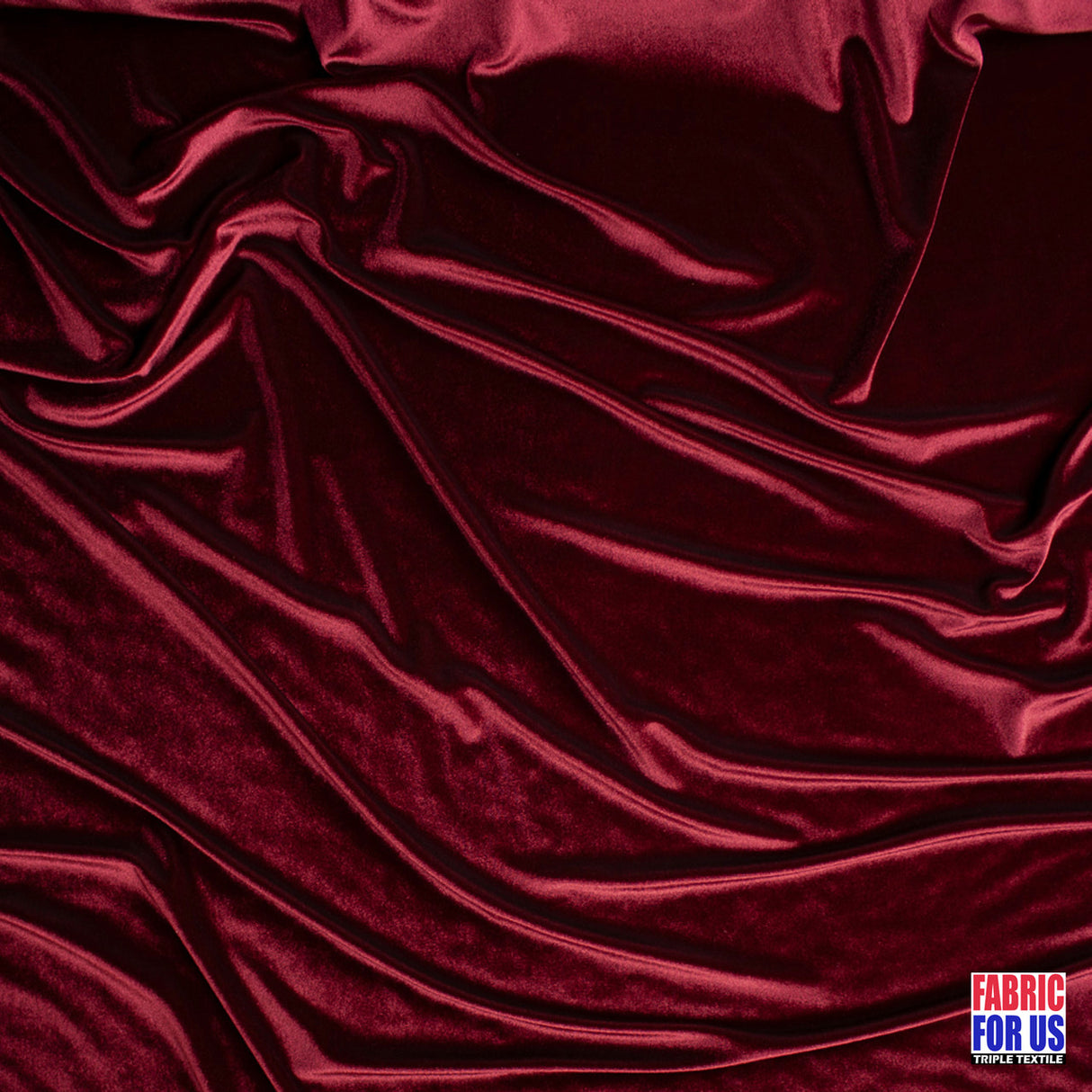 Solid Velvet Soft Stretch Fabric - Rust, 58"-60" Wide