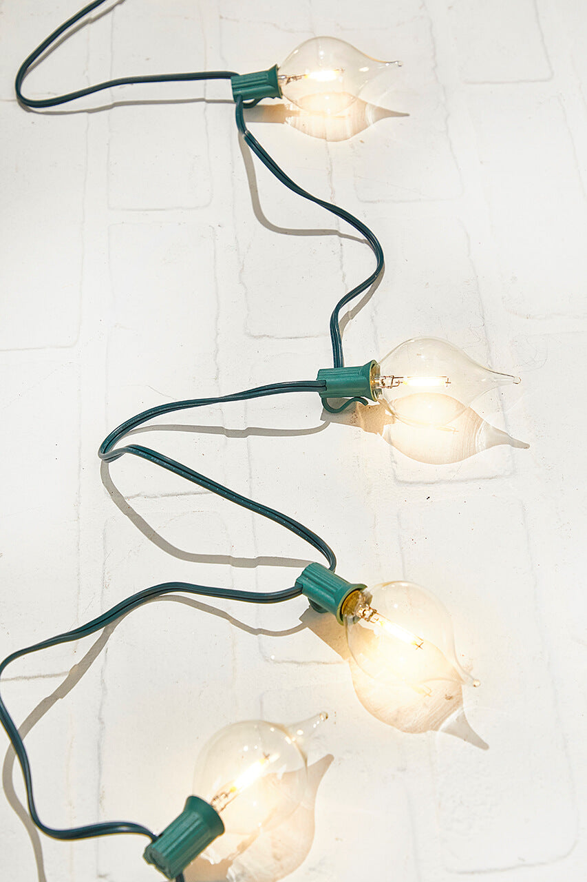 128" LED Retro Kismet Light Strand X8 - Clear
