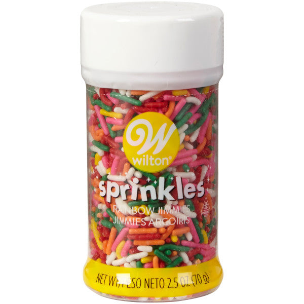 Wilton Rainbow Jimmies Sprinkles – 2.4 oz.