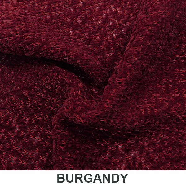 Chenille 440 Polyester Fabric - Solid, Multiple Colors