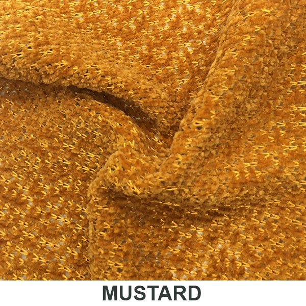 Chenille 440 Polyester Fabric - Solid, Multiple Colors