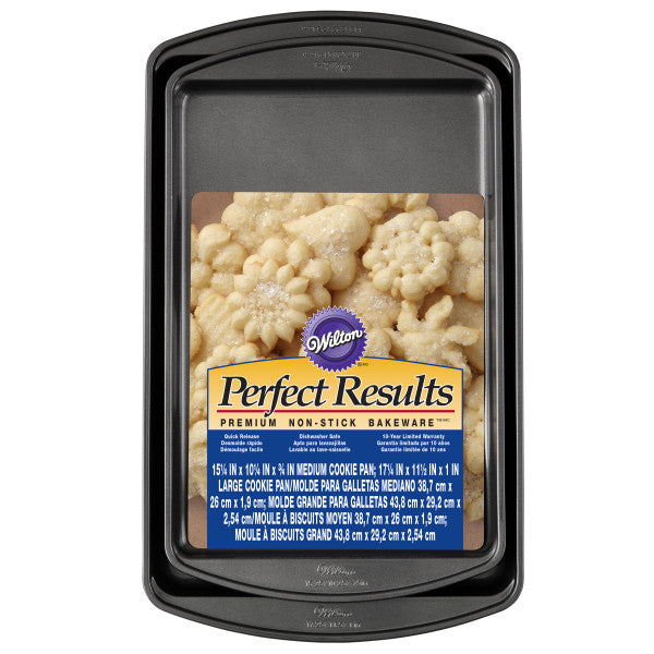 Wilton Perfect Results Premium Non-Stick Cookie Baking Sheets – 2-Piece Set
