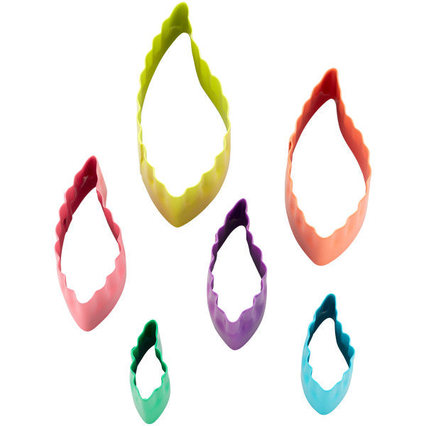 Wilton Leaf-Shaped Fondant Cut-Out Set, 6-Piece