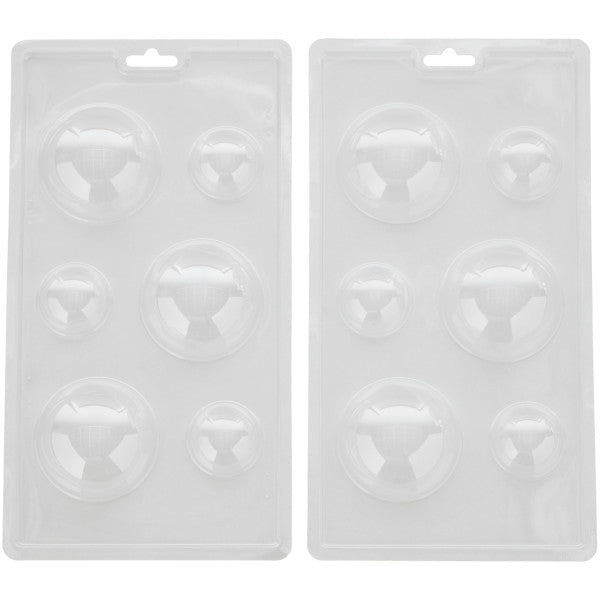 Wilton Valentine's Day Hot Cocoa Bomb Plastic Candy Mold, 6-Cavity