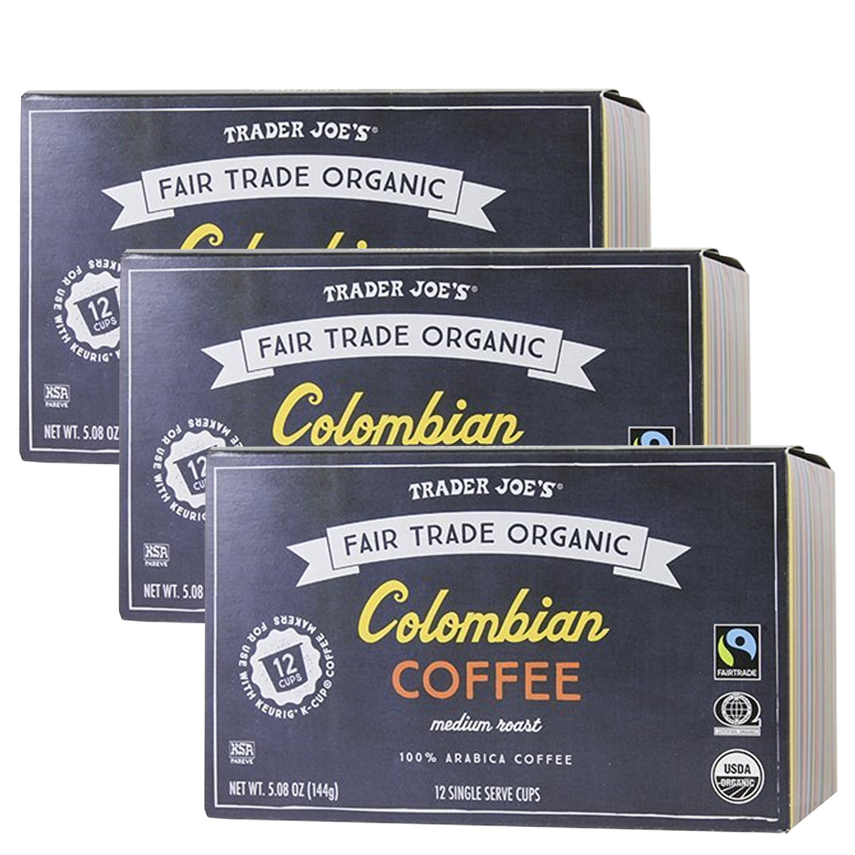 Trader Joe's Colombian Coffee Cups Fair Trade Organic | 5.08 oz