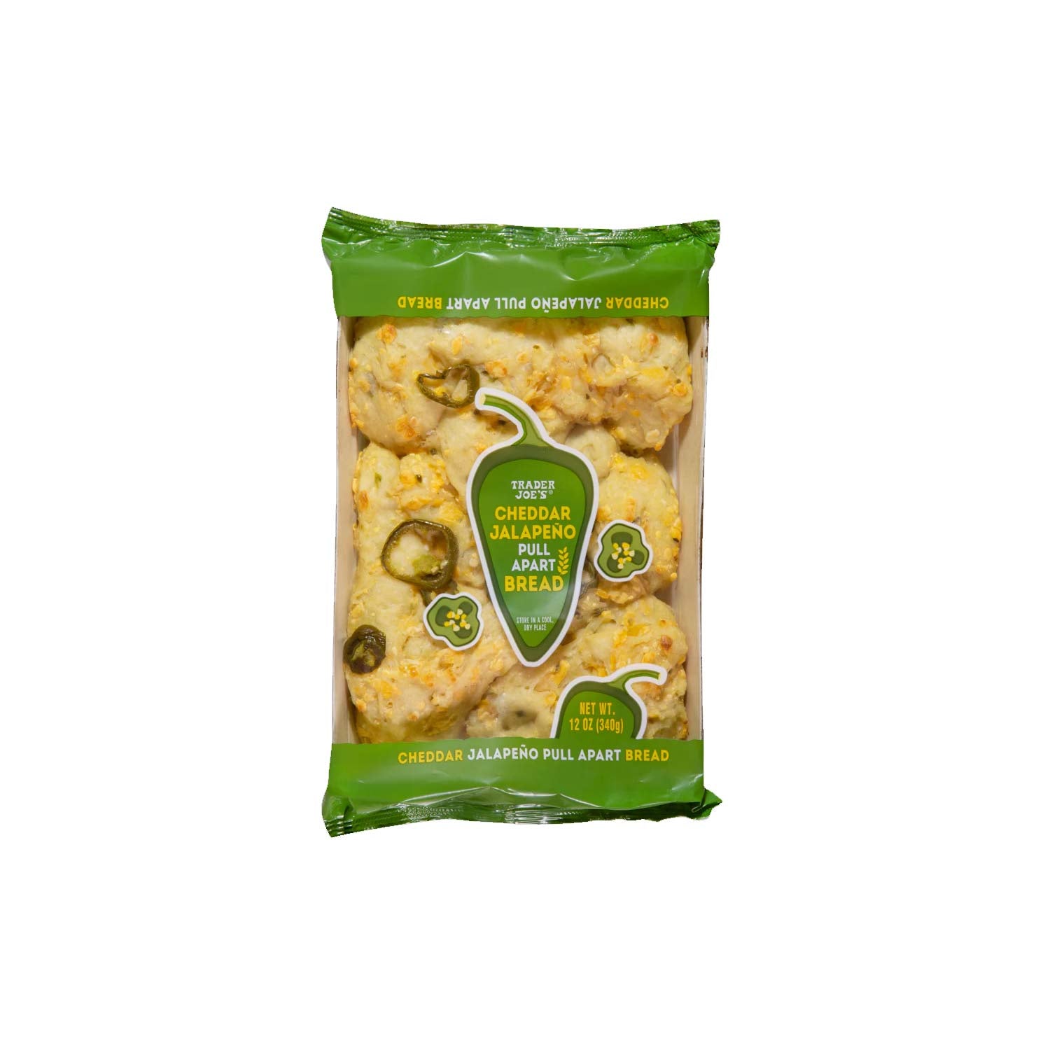 Trader Joe’s Cheddar Jalapeño Pull Apart Bread 12 Oz
