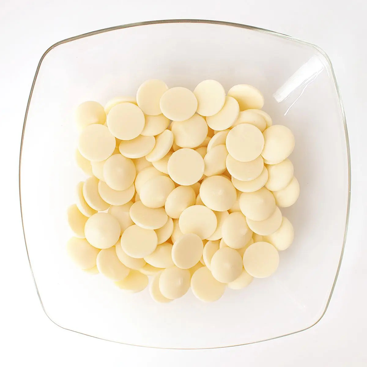 Merckens White Chocolate Confectionery Wafers – 50 lb Wholesale Case