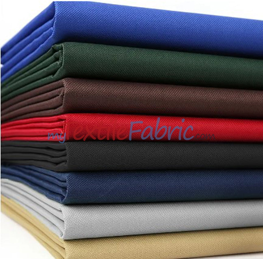 Waterproof Sun Repellent Polyester Canvas Fabric - Solid, 57/58" Width (1 Yard)
