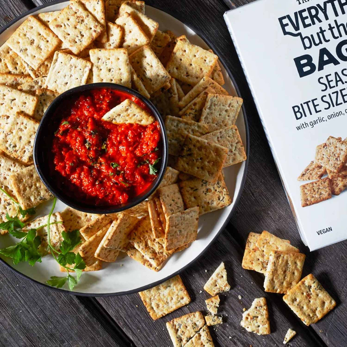 Trader Joe’s Everything but the Bagel Crackers 10 Oz