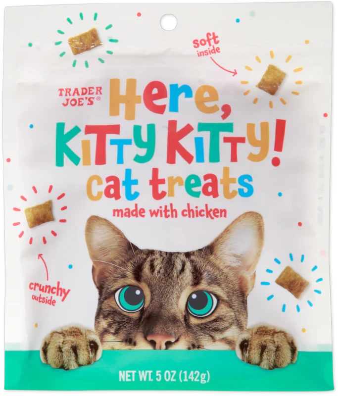 Kitty Chicken Cat Treats 5 Oz Crunchy Soft Natural Flavor