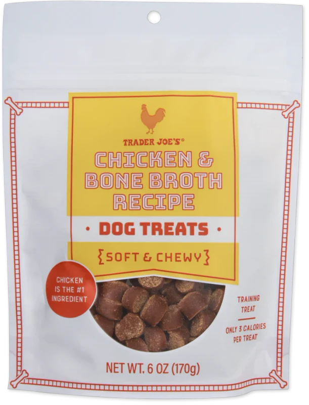 Chicken Bone Broth Dog Treats 6 Oz Soft Chewy Healthy Snack