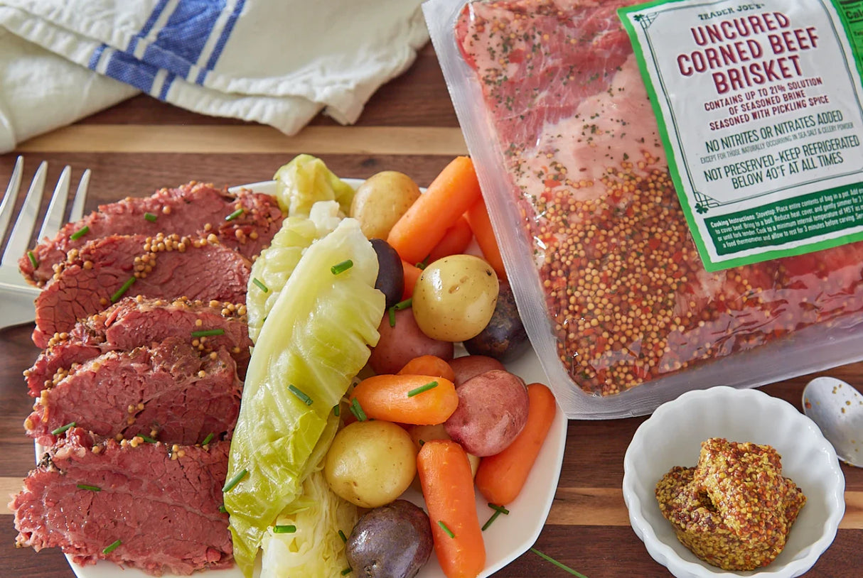 Uncured Corned Beef Brisket 1 Lb Seasoned Brined Beef Cut