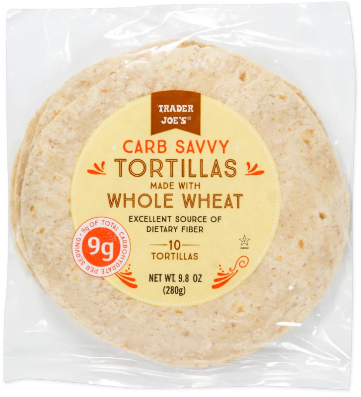 Carb Savvy Tortillas Made with Whole Wheat 9.8 Oz Low Carb High Fiber Tortillas
