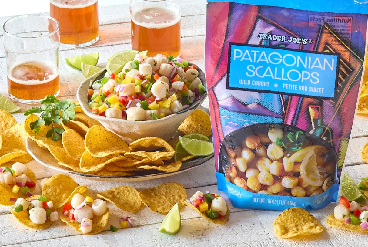 Patagonian Scallops 16 Oz Wild Caught Frozen Seafood