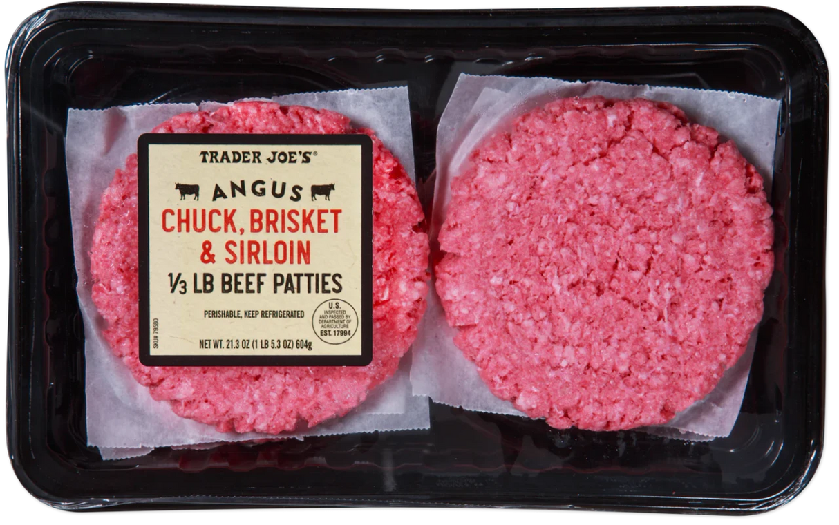 Angus Chuck, Brisket & Sirloin Beef Patties 21.2 Oz Premium Blend