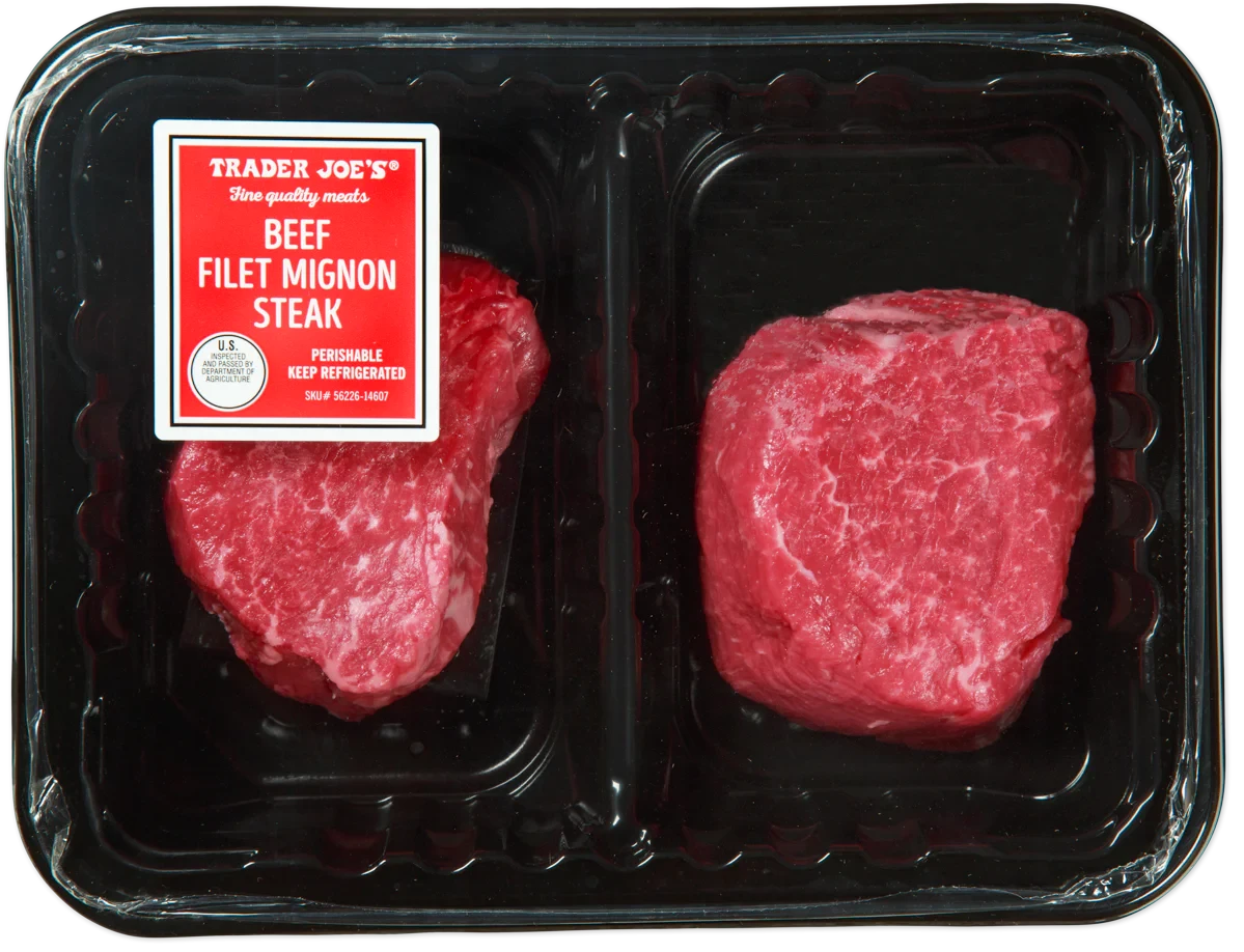 Beef Filet Mignon Steak 1 Lb Premium Angus Cut