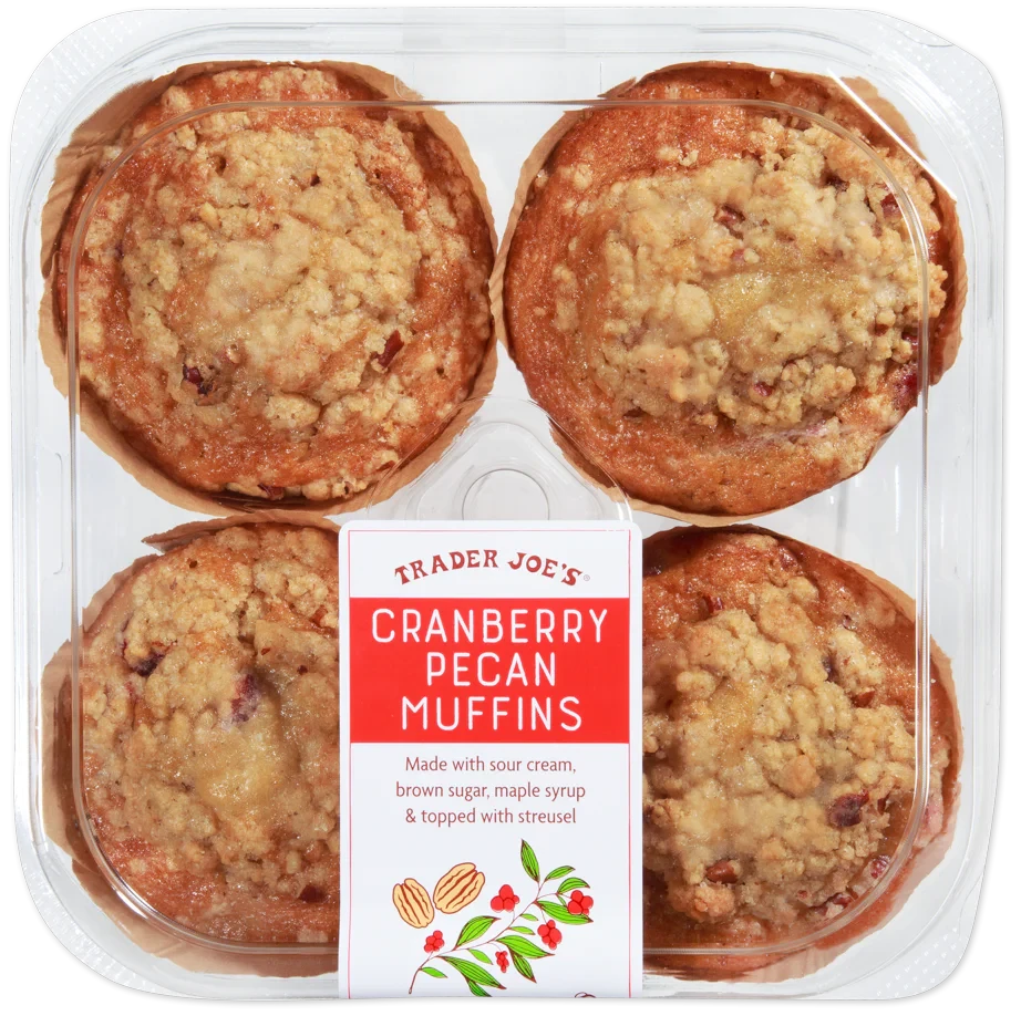 Cranberry Pecan Muffins 14 Oz Soft Baked Breakfast Muffins