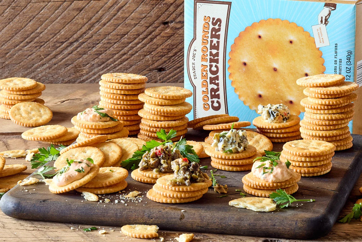 Golden Rounds Crackers – Buttery Crispy Snack Crackers