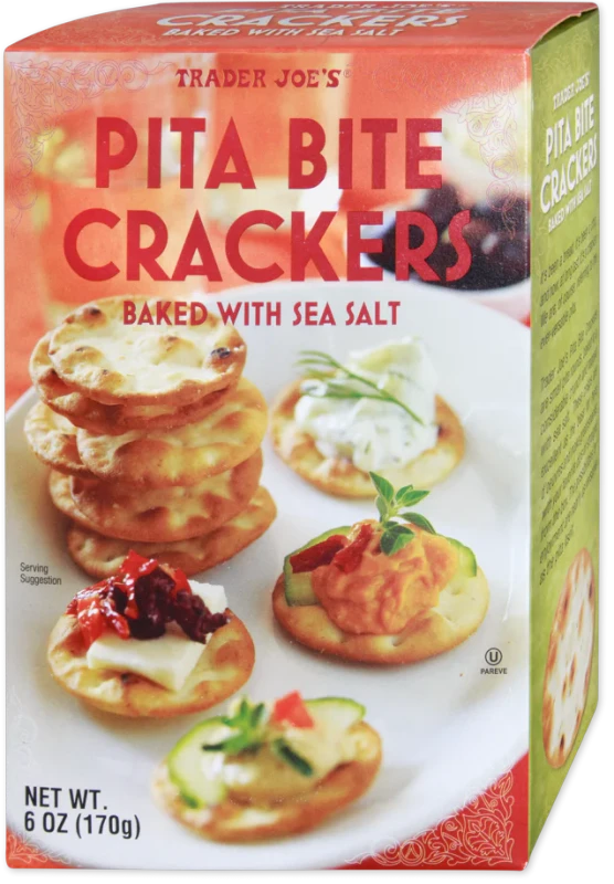 Pita Bite Crackers – Crunchy Sea Salted Mini Pita Chips