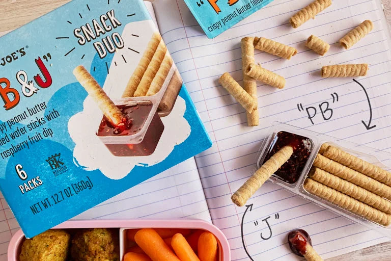 PB & J Snack Duo – Peanut Butter Wafer Sticks with Raspberry Dip (12.7 oz)