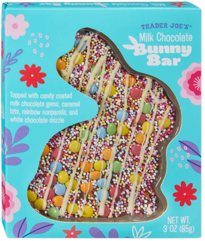 Milk Chocolate Bunny Bar – Festive Easter Chocolate Bar (3 oz)
