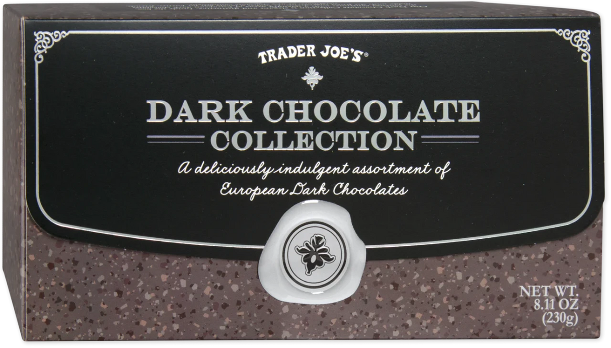 Dark Chocolate Collection Assorted Filled Belgian Chocolates 8.11 Oz
