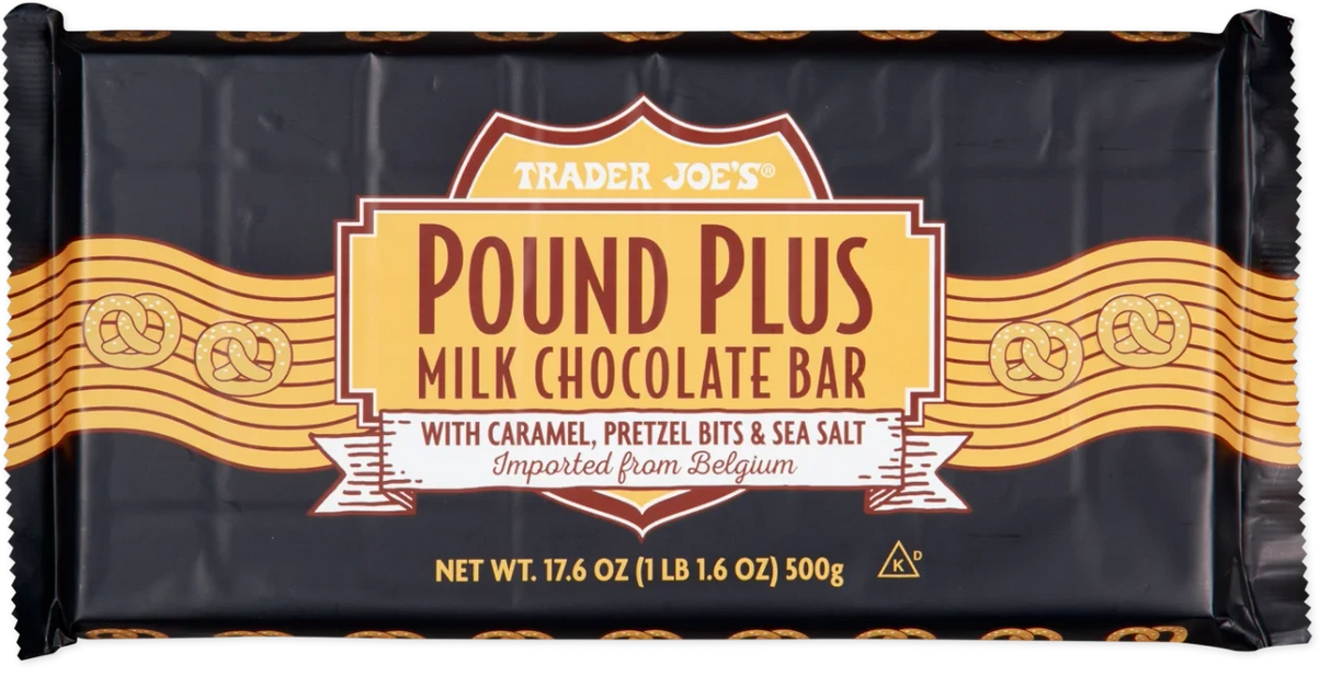 Milk Chocolate Caramel Pretzel Sea Salt Bar 17.6 Oz Gourmet Chocolate