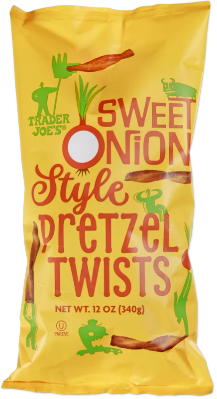 Sweet Onion Style Pretzel Twists – Crispy Onion-Flavored Pretzel Snacks (12 oz)