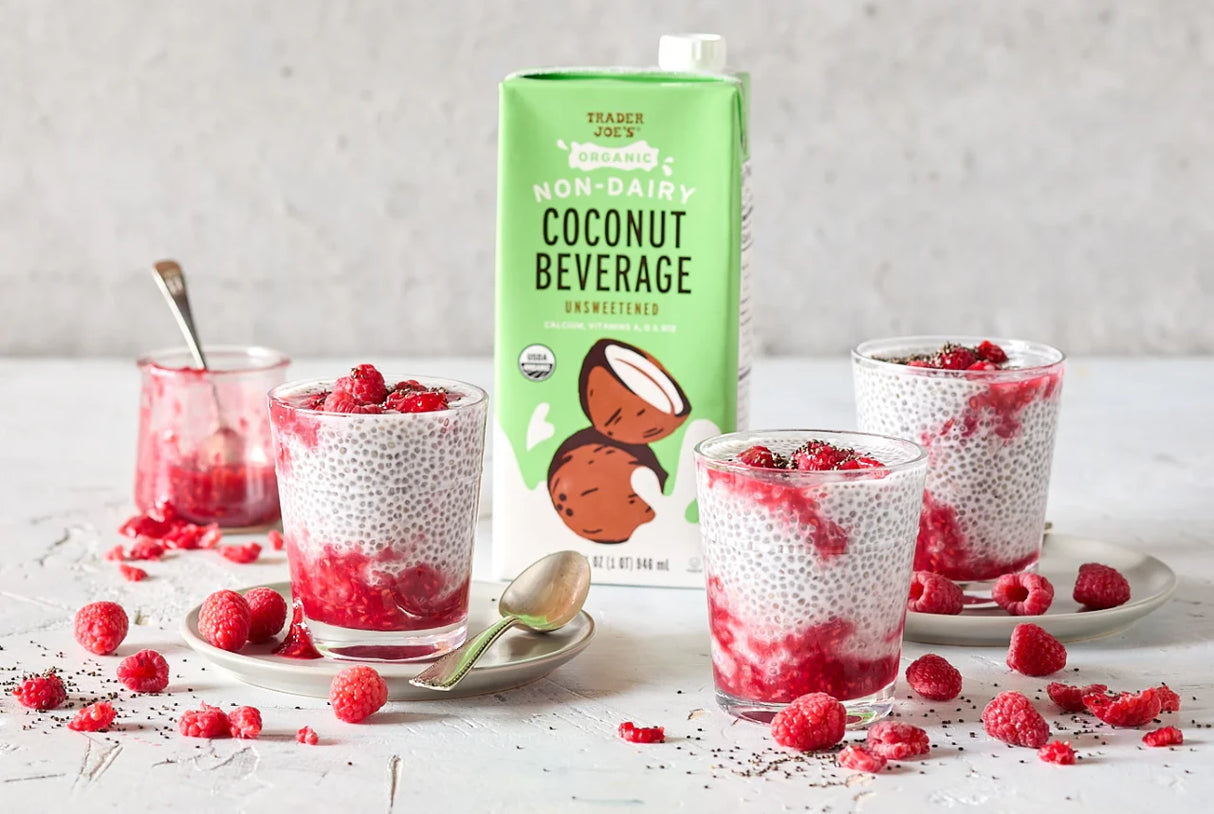 Organic Unsweetened Coconut Beverage Non-Dairy Free Vegan Milk Alternative