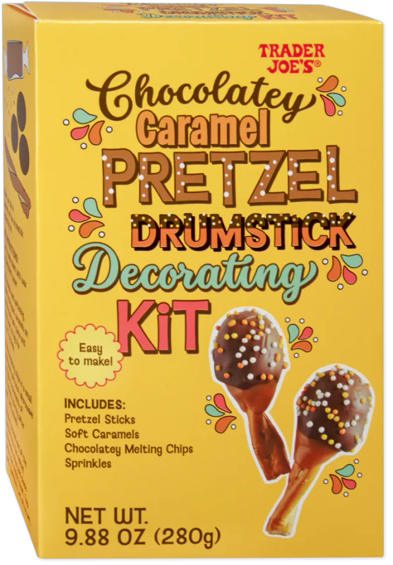 Chocolatey Caramel Pretzel Drumstick Decorating Kit – Fun Holiday DIY Treat