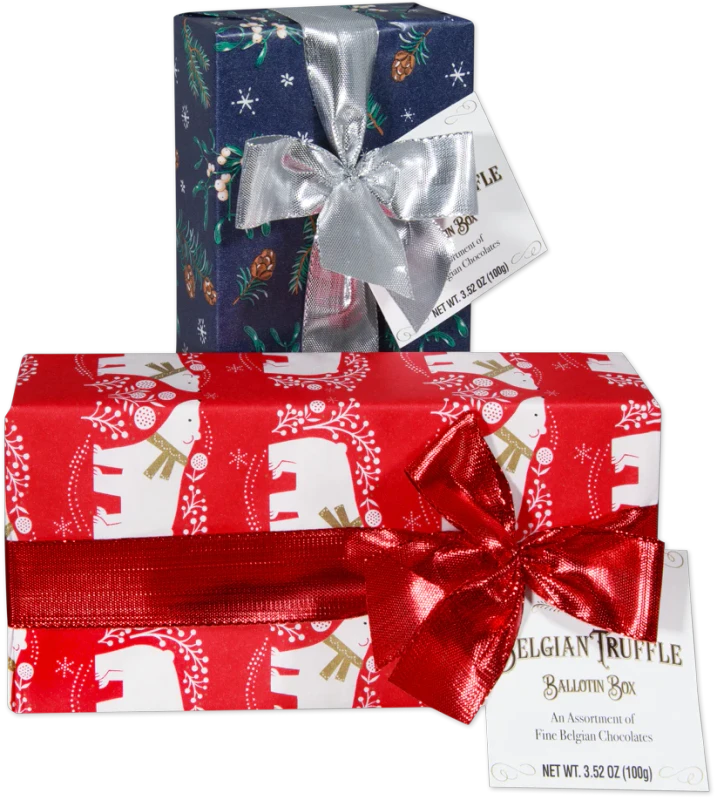 Belgian Truffle Ballotin Box – Assorted Gourmet Chocolate Gift Set