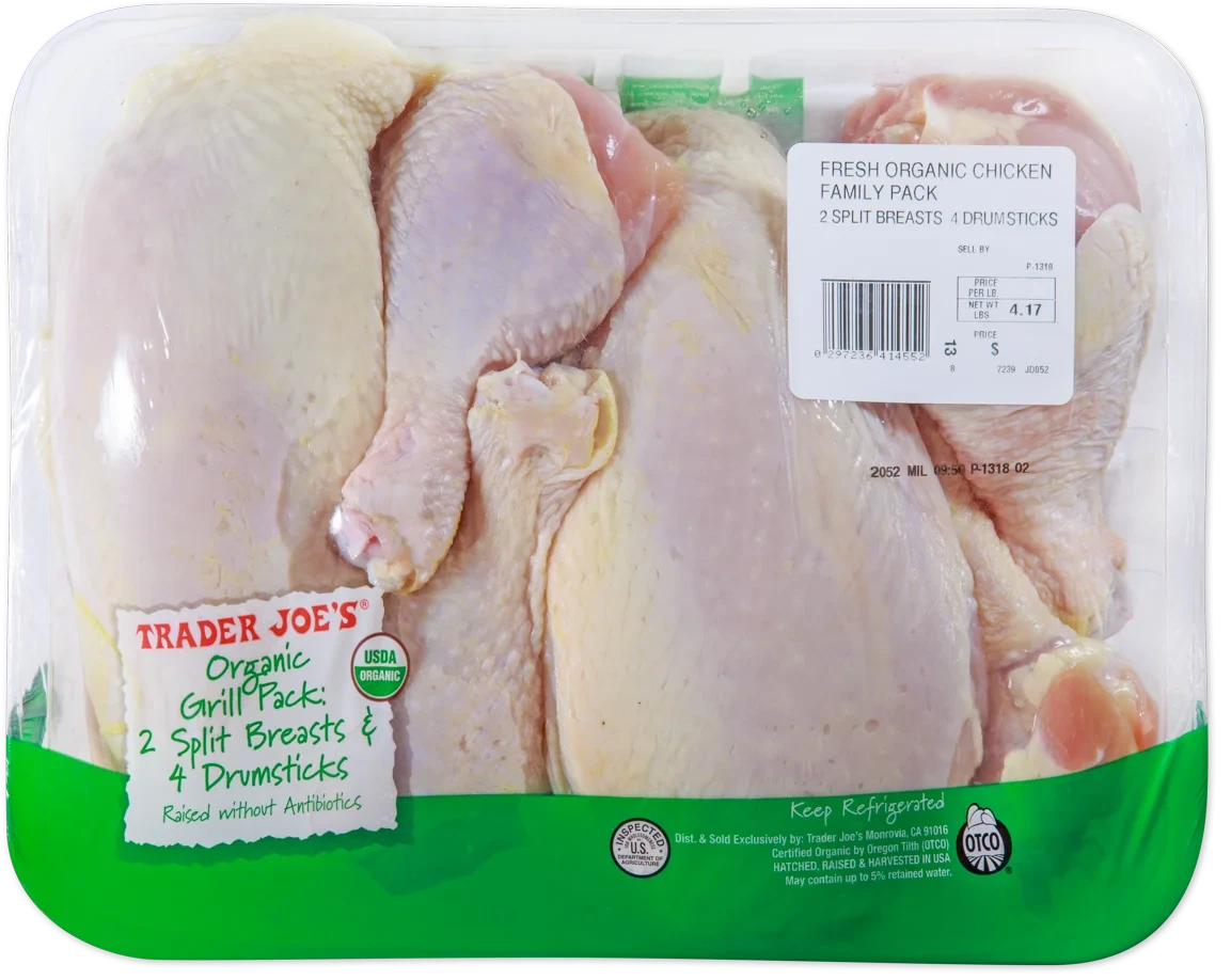 Organic Chicken Grill Pack – 1 Lb Bone-In Mix