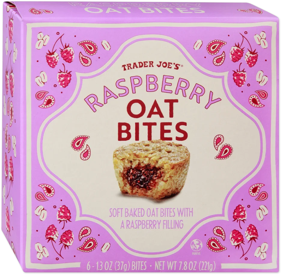 Raspberry Oat Bites 7.8 Oz – Healthy Snack with Whole Grains & Real Raspberry