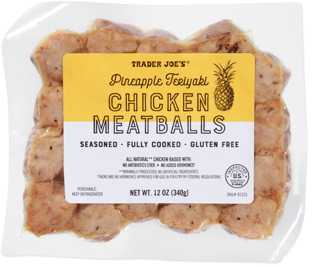 Pineapple Teriyaki Chicken Meatballs – Fully Cooked 12 Oz