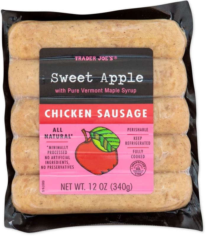 Sweet Apple Chicken Sausage – Fully Cooked 12 Oz