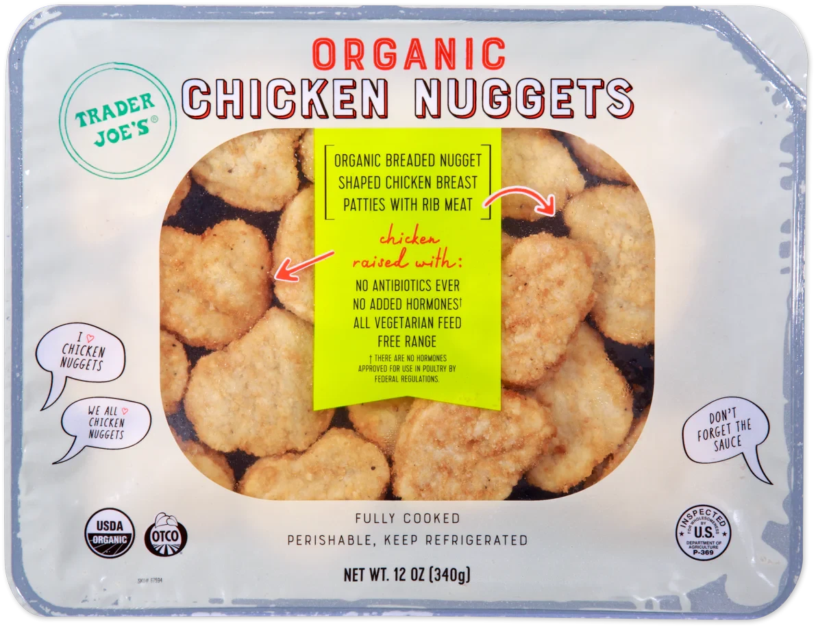 Organic Chicken Nuggets – 12 Oz Fully Cooked Breaded Chicken Breast Nuggets