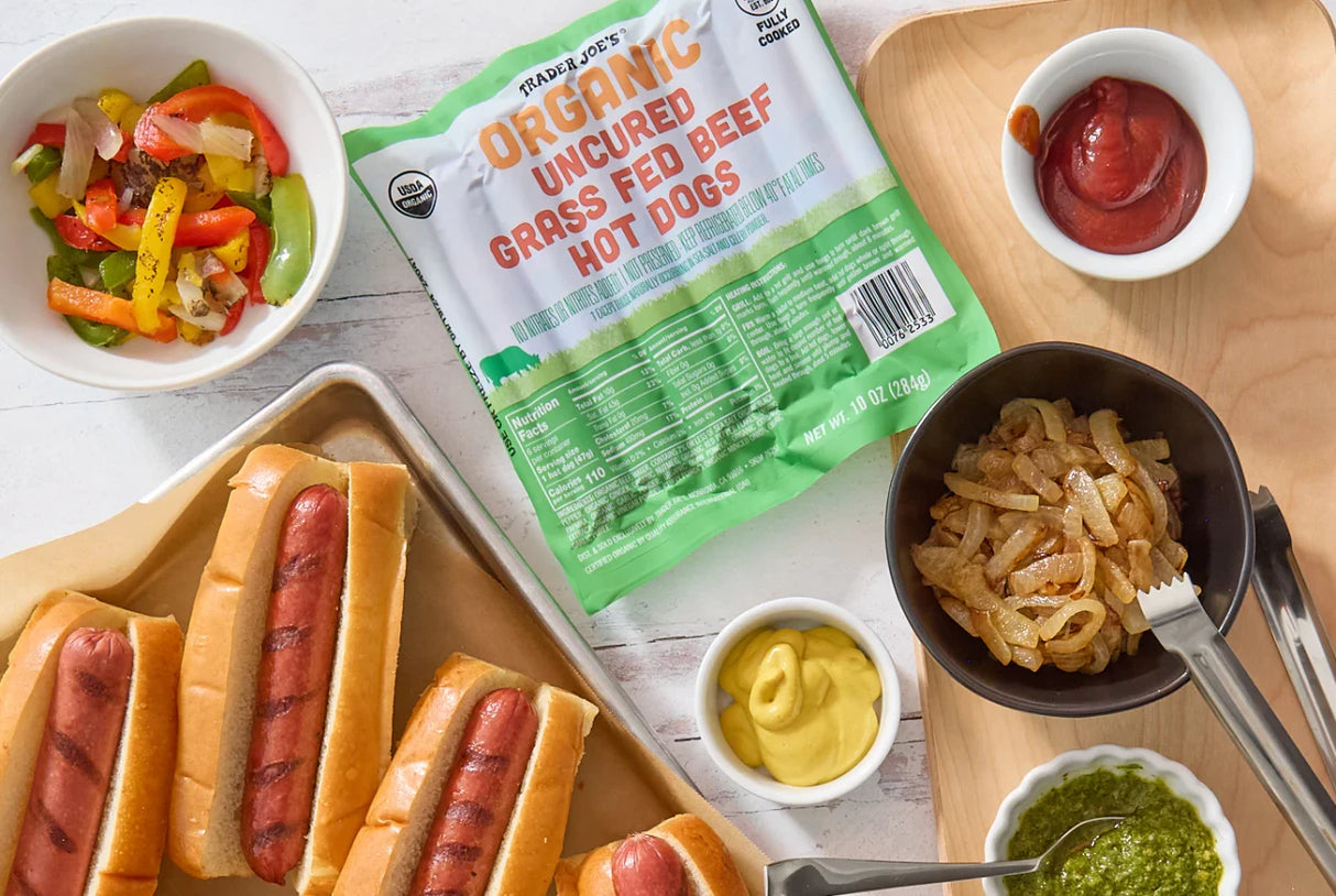 Organic Uncured Grass Fed Beef Hot Dogs 10 Oz