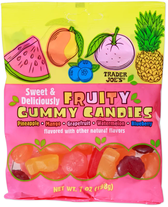 Fruity Gummy Candies – Fruit Juice & Purée Soft Chewy Vegetarian Gummies