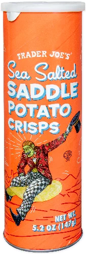 Sea Salted Saddle Potato Crisps – Saddle-Shaped Crunchy Potato Chips