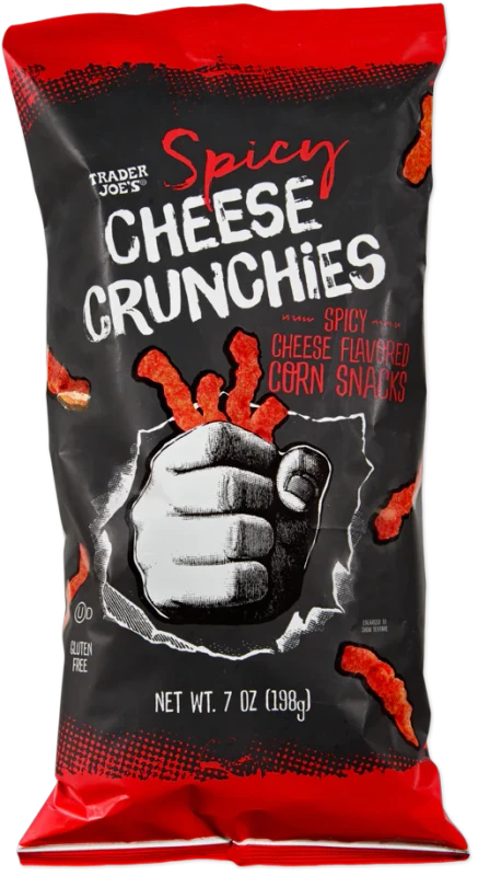 Spicy Cheese Crunchies – Fiery Cheddar Corn Crunch Snacks