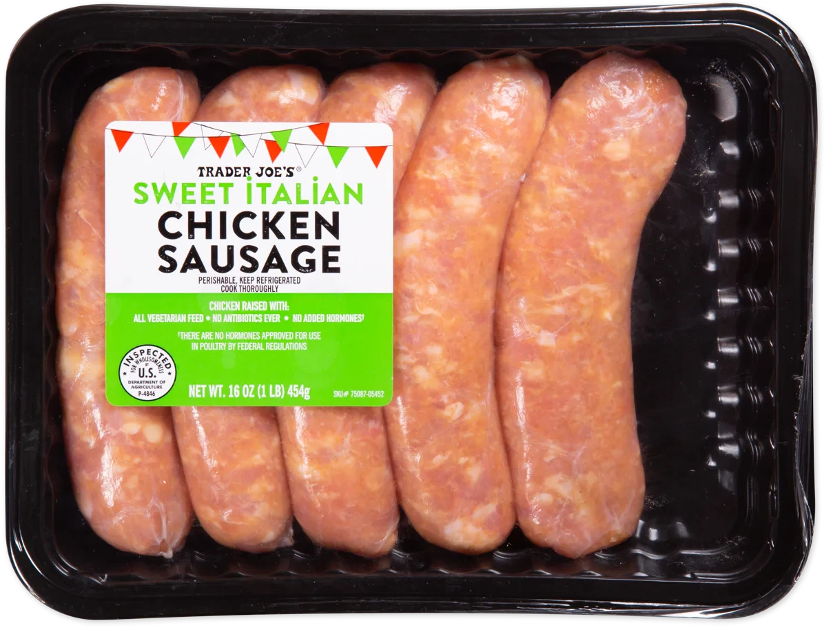 Sweet Italian Chicken Sausage 1 Lb Mild Seasoned Chicken Sausage Links