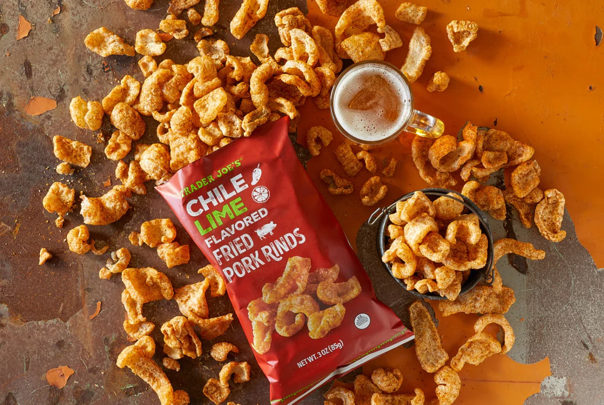 Chile Lime Flavored Fried Pork Rinds – Spicy, Tangy & Extra Crispy Snack