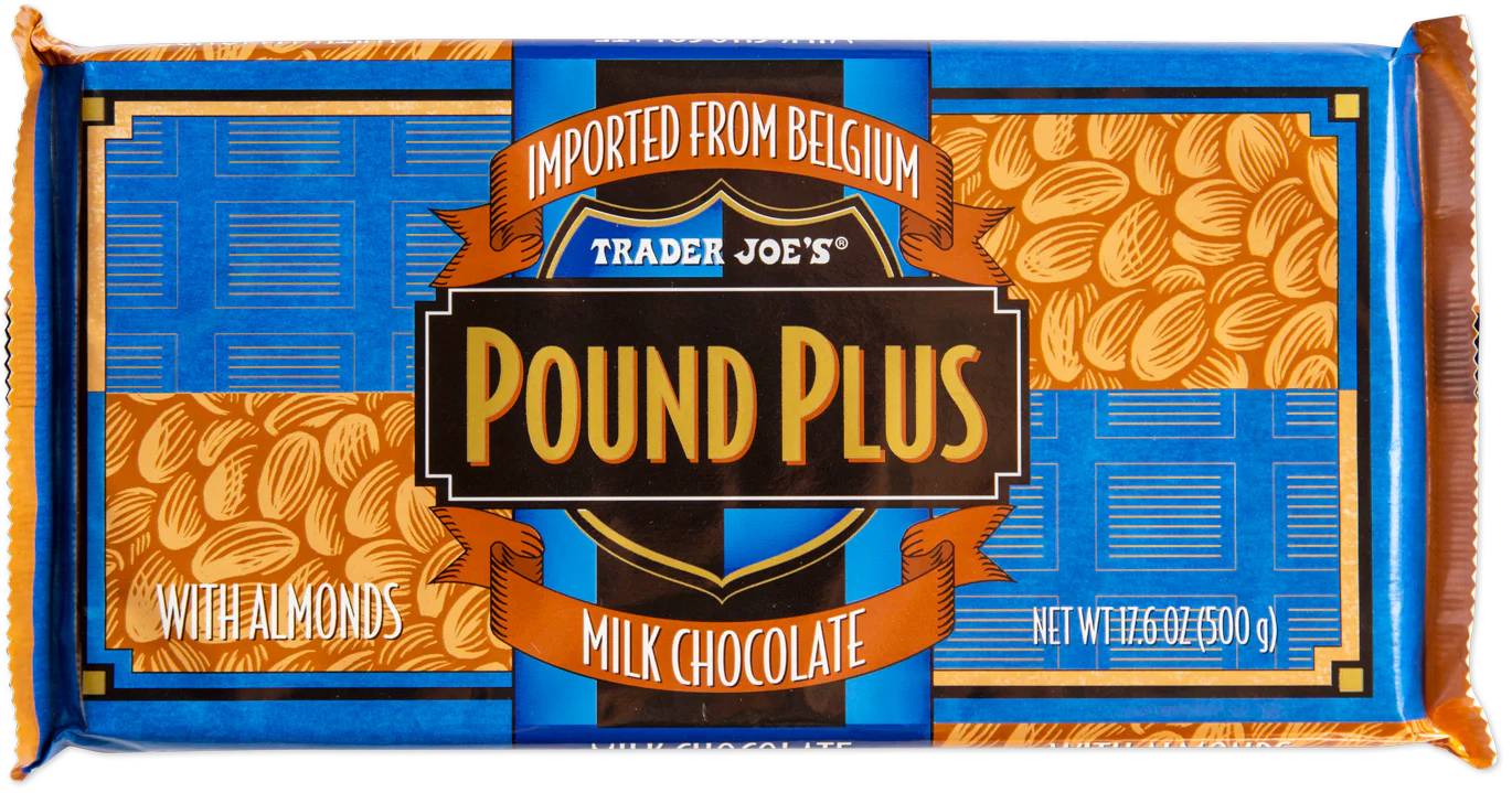 Pound Plus Milk Chocolate Bar with Almonds /17.6 Oz