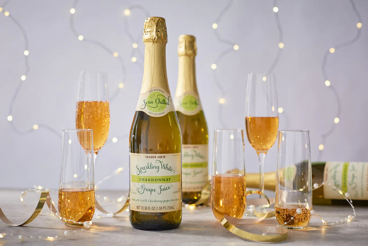 Sparkling White Chardonnay Grape Juice 750 mL Bottle