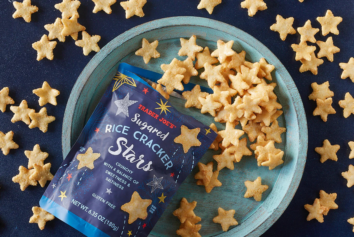 Sugared Rice Cracker Stars 6.35 oz