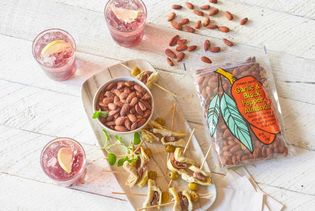 Garlic & Black Pepper Almonds 12 Oz