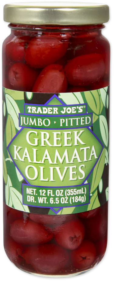 Jumbo Pitted Greek Kalamata Olives (12 Fl Oz)