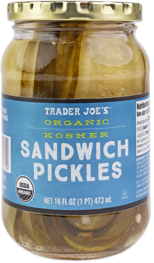 Organic Kosher Sandwich Pickles 16 Fl Oz