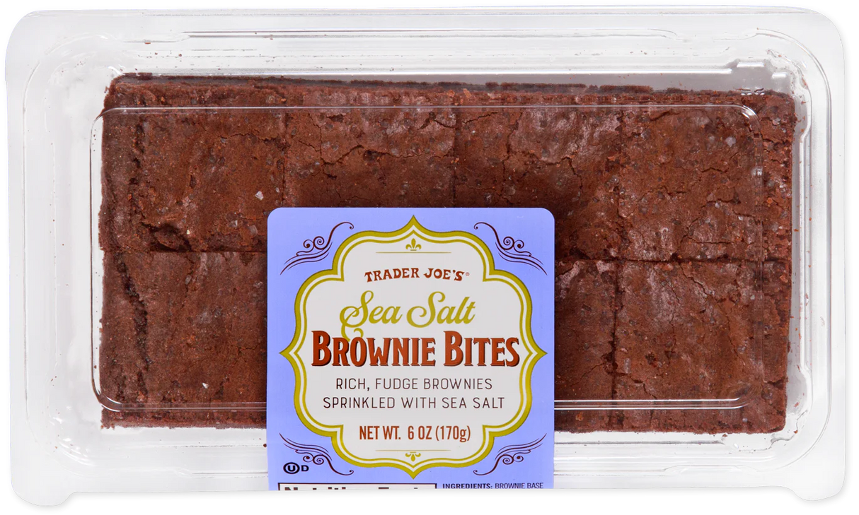 Trader Joes Sea Salt Brownie Bites/6 Oz