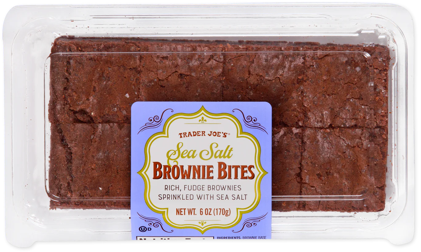 Trader Joes Sea Salt Brownie Bites/6 Oz